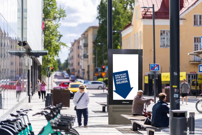 JCDecaux'n Oulu: Uudet digitaalisen ulkomainonnan mahdollisuudet