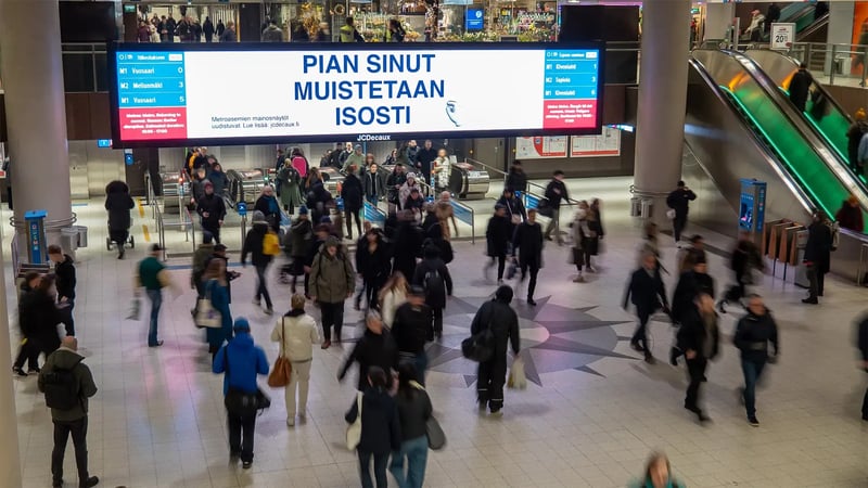 JCDecaux’n oma kampanjointi sai loistavat tulokset metroasemilla