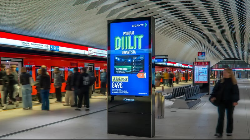 Tuore tutkimus: metroasemilla brändit kohtaava poikkeuksellisen vastaanottavaisen yleisön