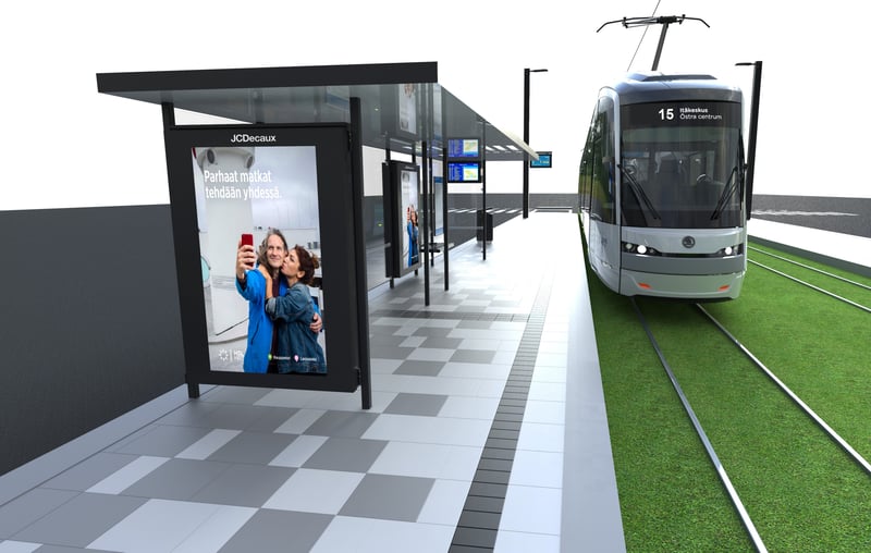 JCDecaux laajentaa Helsingin seudun verkostoaan merkittävästi
