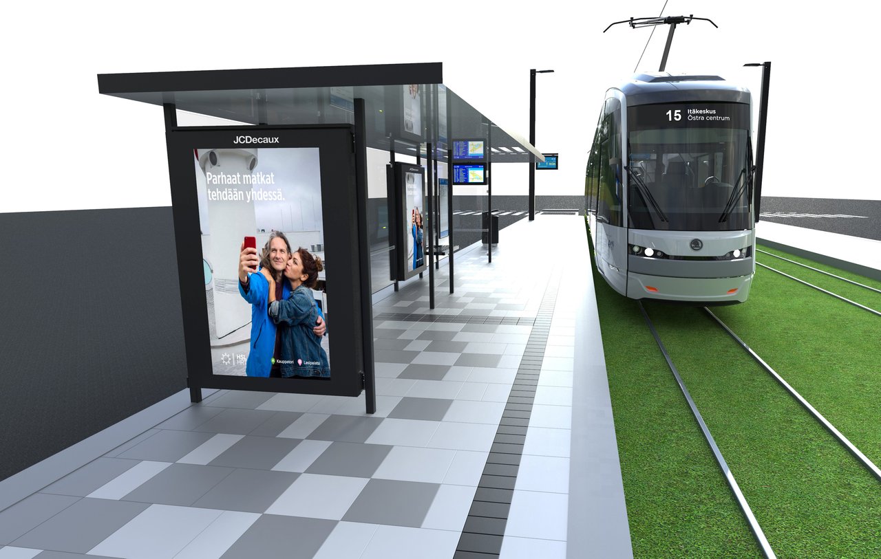 JCDecaux laajentaa Helsingin seudun verkostoaan merkittävästi